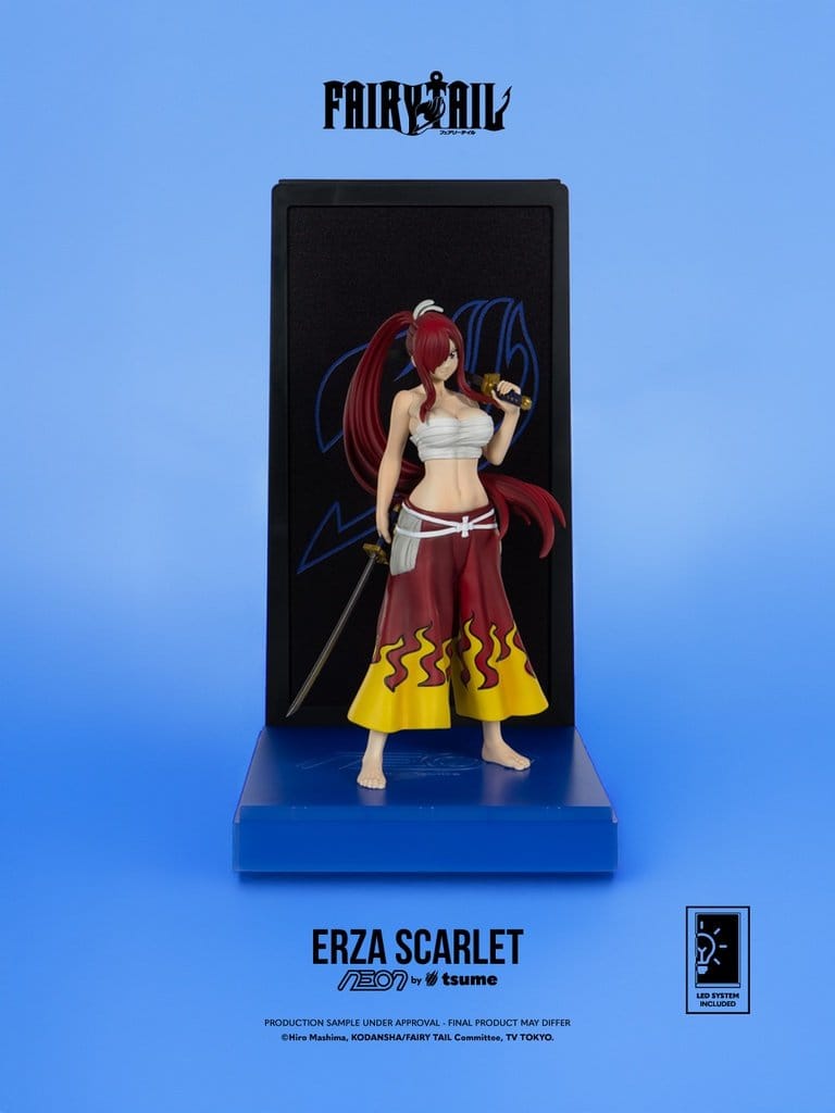 Erza Scarlet bringt Fairy Tail-Power ins Neon-Setup.