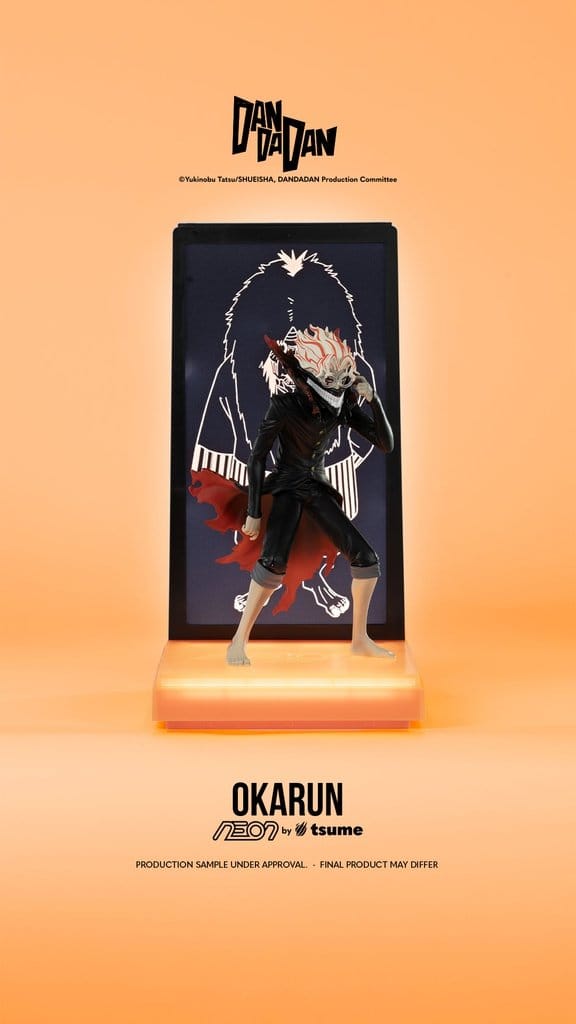 Okarun Dandadan trifft auf Neon-Energie.