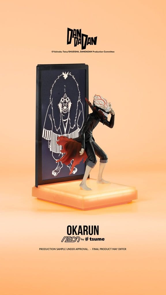 Okarun Dandadan trifft auf Neon-Energie.