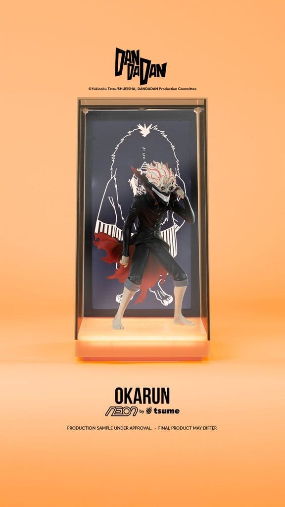 Okarun Dandadan trifft auf Neon-Energie.
