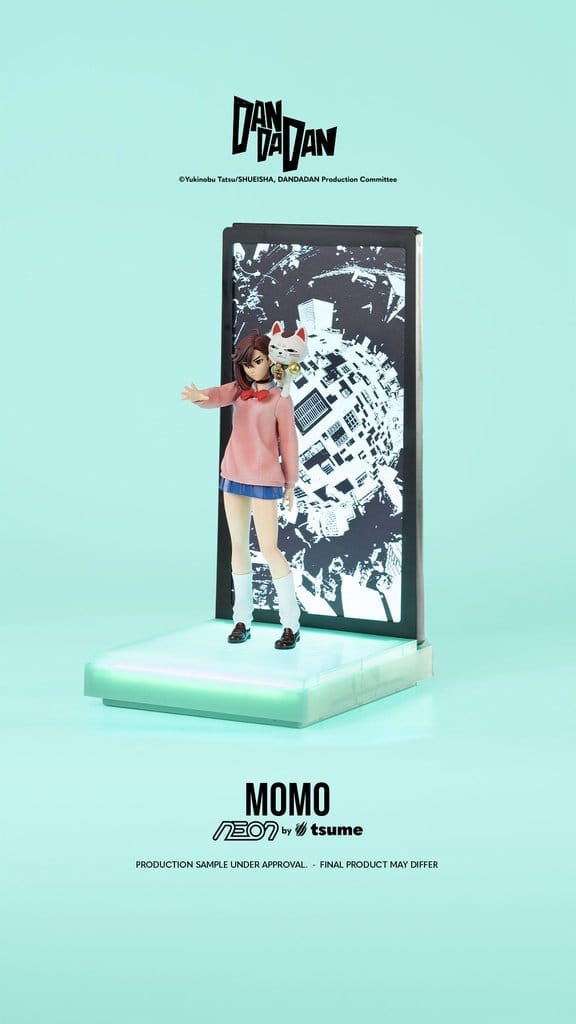 Momo Dandadan trifft auf Neon-Energie.