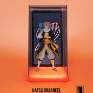 Natsu Dragneel from Fairy Tail – now as a neon statue.