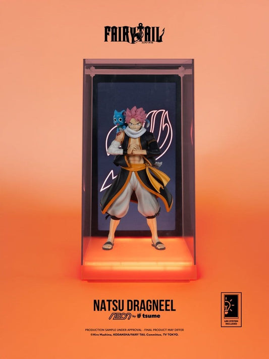 Natsu Dragneel von Fairy Tail – jetzt als Neon-Statue.