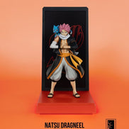 Natsu Dragneel from Fairy Tail – now as a neon statue.
