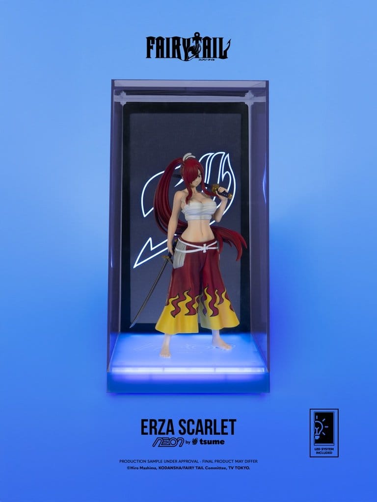 Erza Scarlet bringt Fairy Tail-Power ins Neon-Setup.