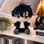 Solo Leveling Plush Figure Sung Jinwoo Sitting 30 cm