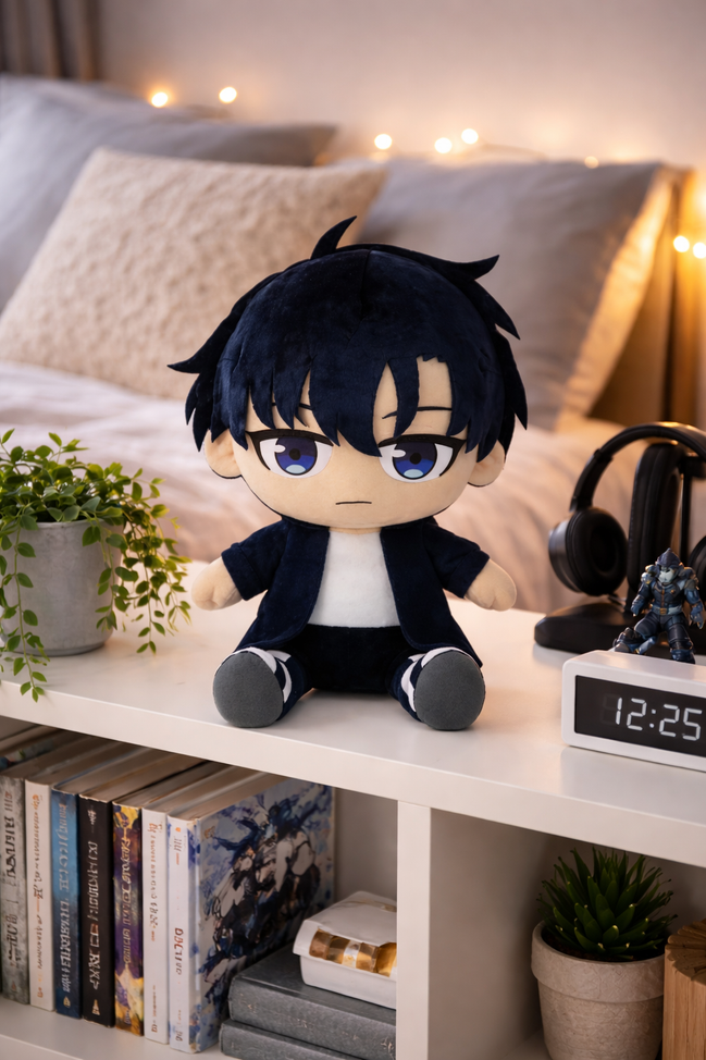 Solo Leveling Plush Figure Sung Jinwoo Sitting 30 cm