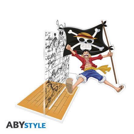 ONE PIECE – Acrylic Bookends® – Luffy and his Flag