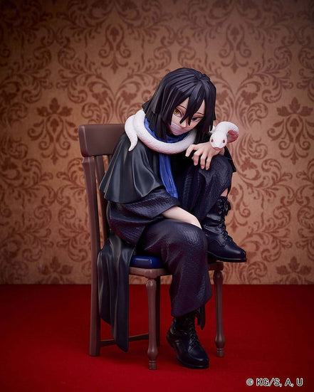 Obanai Iguro Figure - Sitting Pose | Demon Slayer | 15 cm